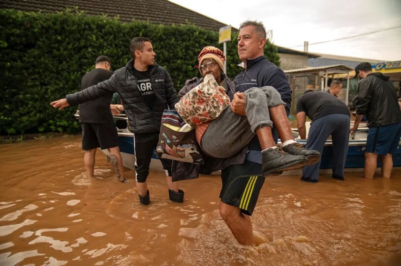 سیل ویرانگر در مناطق جنوبی برزیل